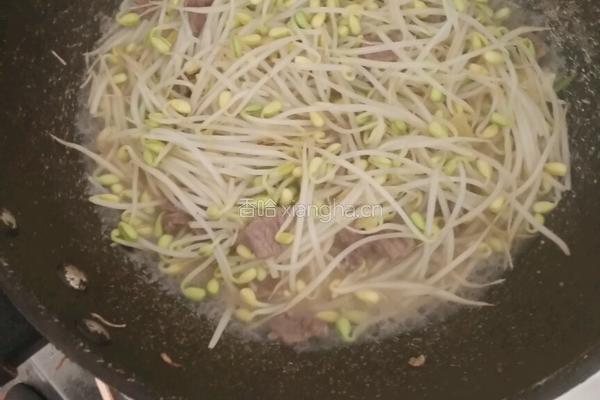 豆芽炒牛肉的做法图解5