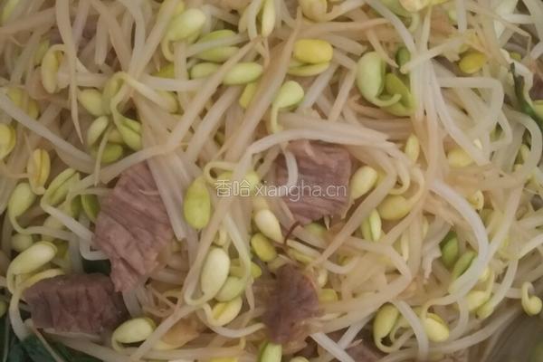 豆芽炒牛肉的做法图解7