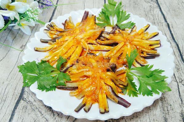 菊花茄子的做法图解16