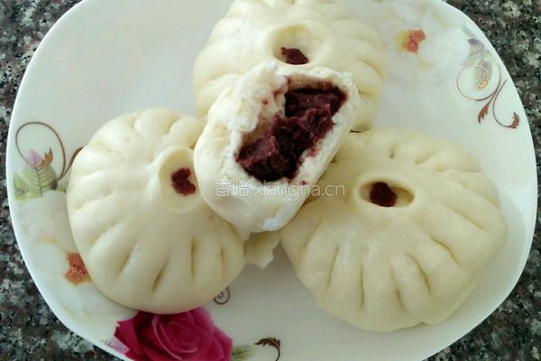 豆沙包子的做法图解12