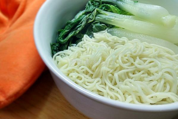 清淡小白菜饼面（电饭煲版）