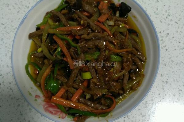 鱼香肉丝（清真）