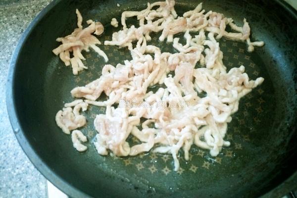 肉丝炒茭白的做法图解8