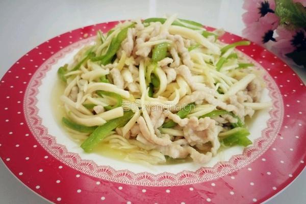 肉丝炒茭白的做法图解10