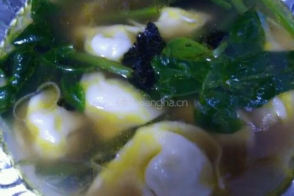 虾仁猪肉大馅馄饨的做法图解5