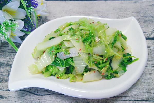 辣炒长白菜的做法图解9