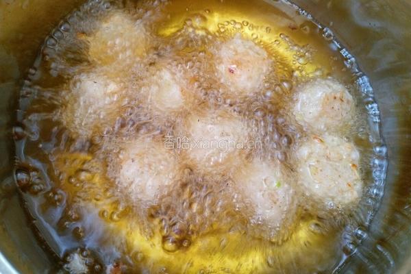 油炸白萝卜丸的做法图解8