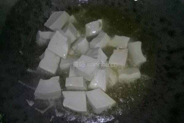 白菜炒豆腐的做法图解4