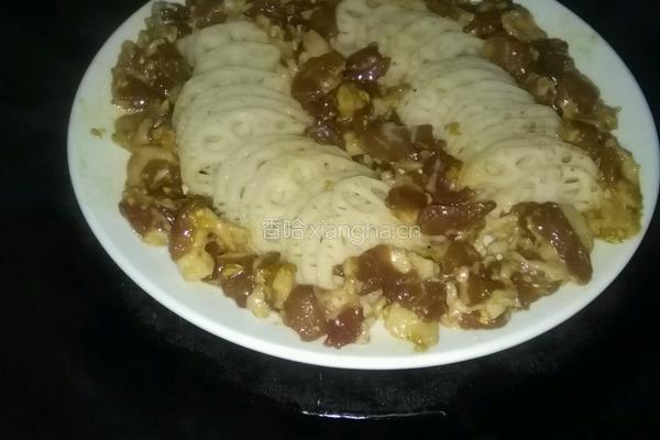 五花肉蒸藕片的做法图解6