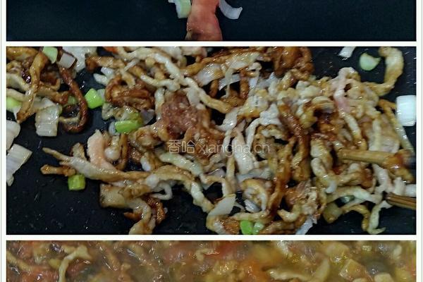 八叔 雪菜肉丝面的做法图解3