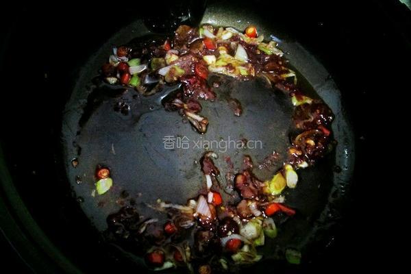 豆瓣茄子火腿的做法图解4