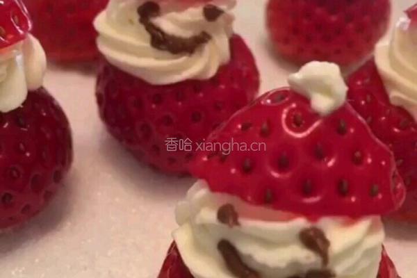 草莓圣诞老人的做法图解7