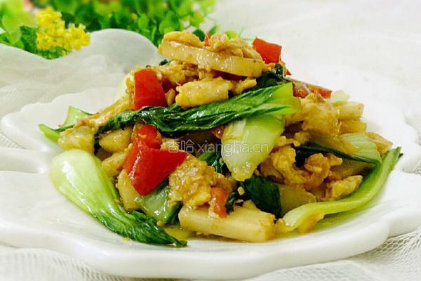小青菜炒年糕的做法图解11