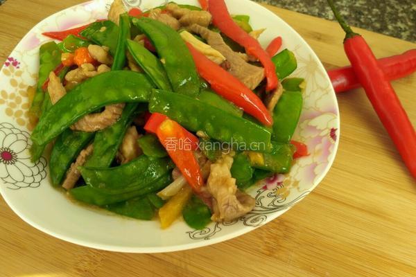 荷兰豆炒肉的做法图解9