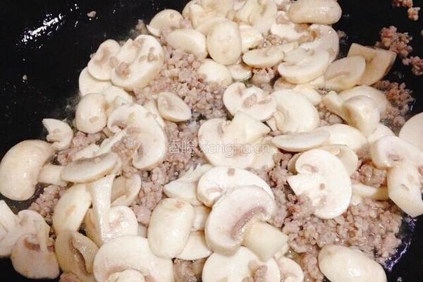 肉末炒口蘑的做法图解6