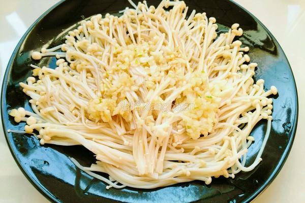 蒜香金针菇的做法图解6
