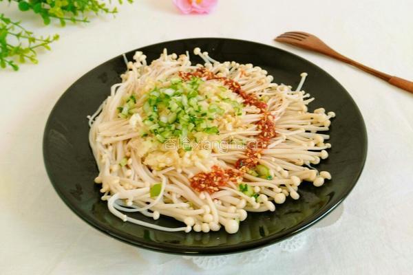 蒜香金针菇的做法图解8