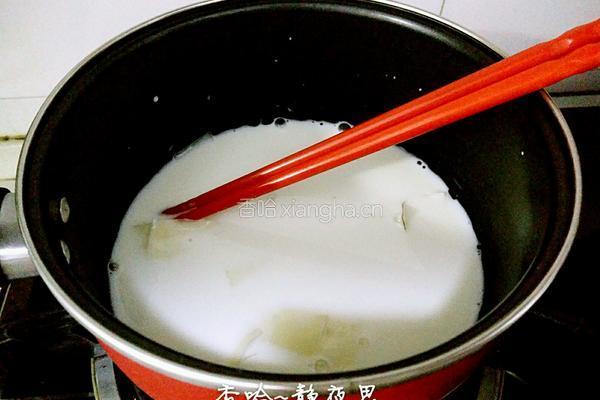 木瓜牛奶冻的做法图解5