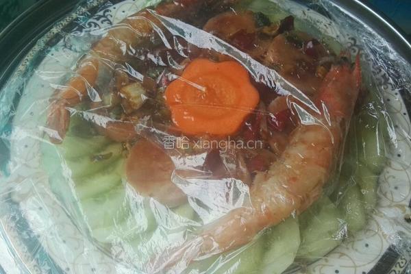 蒸火腿肠和瓜片的做法图解8