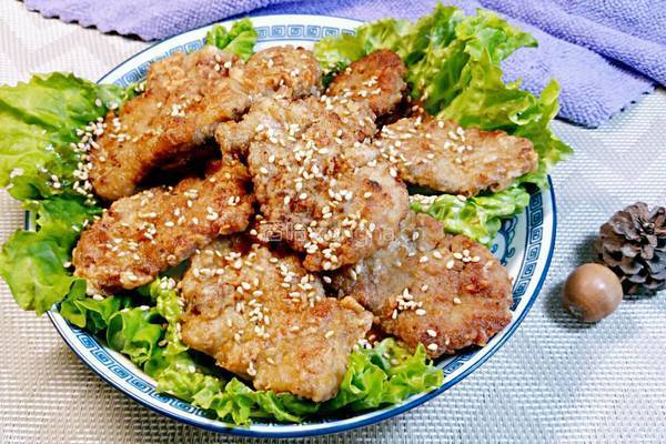 干煎五香里脊肉