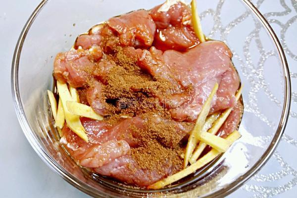 干煎五香里脊肉的做法图解4