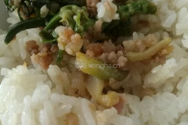 三七芽炒肉末的做法图解9