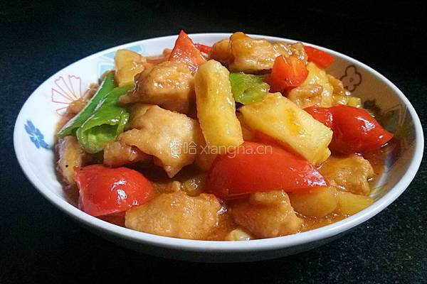 蜂蜜菠萝咕噜肉的做法图解15