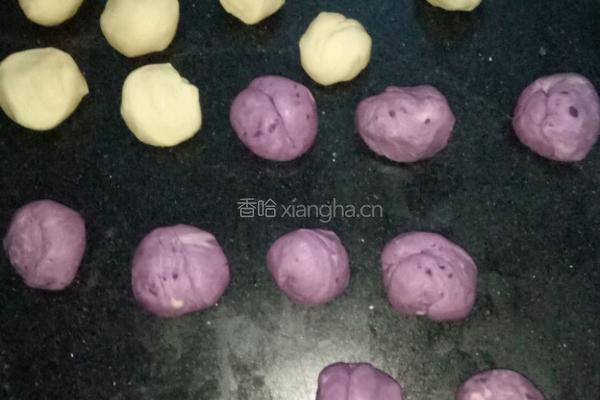 紫薯红豆沙酥的做法图解2