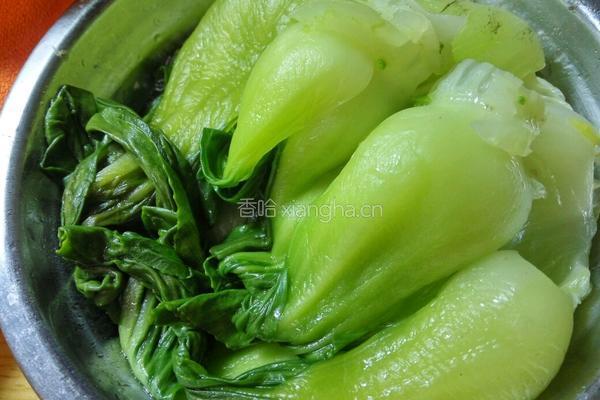 素炒上海青的做法图解3