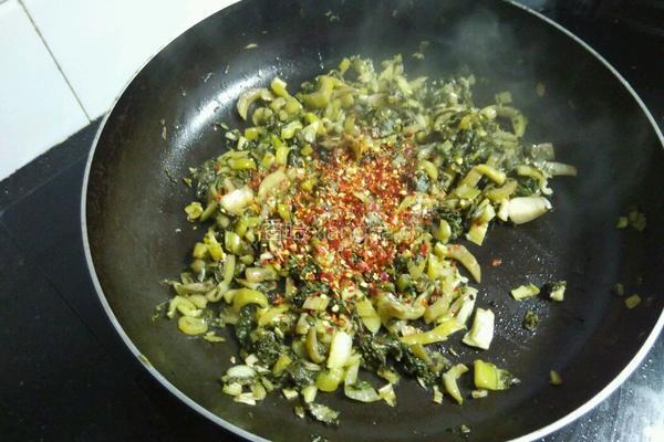 炒腌菜的做法图解5