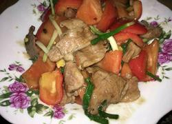 红椒炒肉片