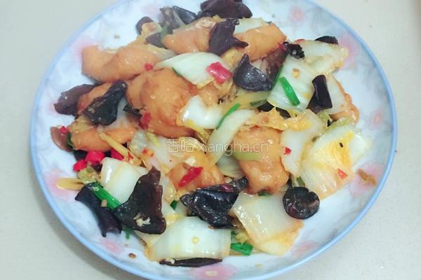 白菜黑木耳的做法图解9