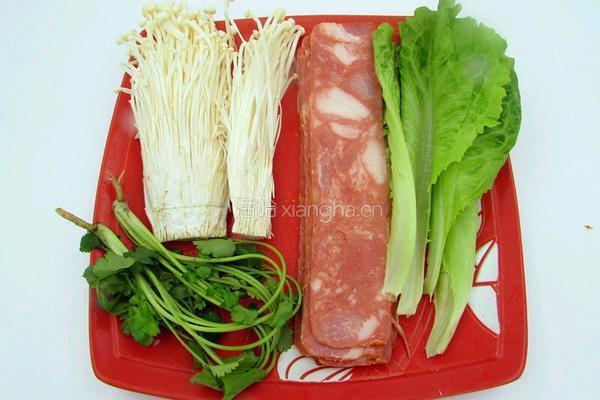 香煎培根金针菇卷的做法图解1