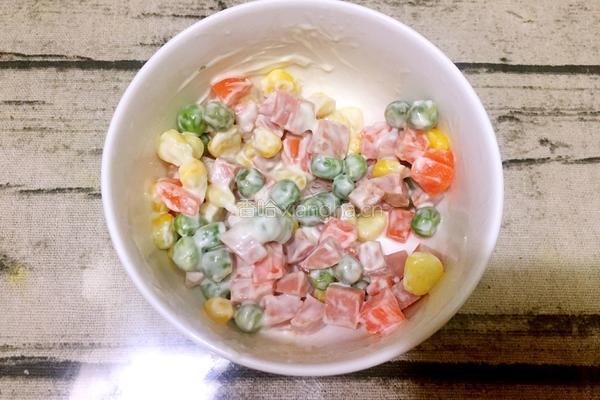 芝心沙拉吐司盏的做法图解4