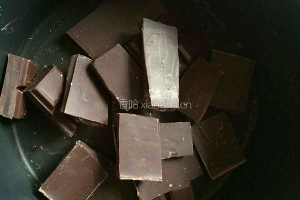 黑巧克力软心蛋糕 FONDANT AU CHOCOL的做法图解2
