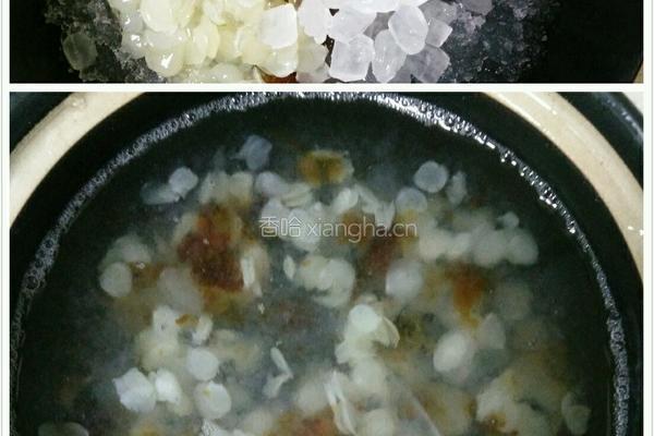 雪燕桃胶皂米羹的做法图解4