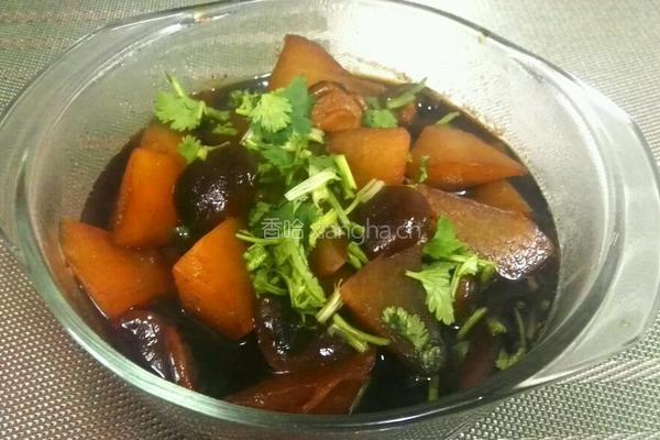 红烧香茹白萝卜的做法图解6