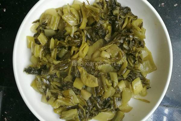 荤油炒咸菜的做法图解5