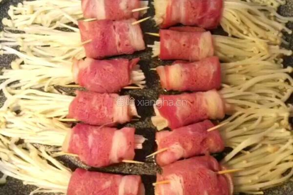 培根金针菇的做法图解4