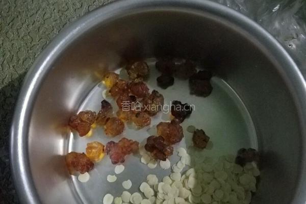 桃胶雪莲子牛奶羹的做法图解1