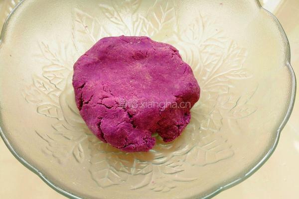 紫薯豆沙饼的做法图解5