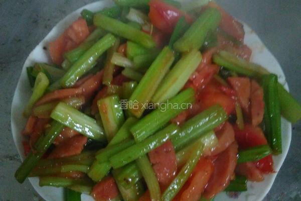 芹菜炒香肠的做法图解3