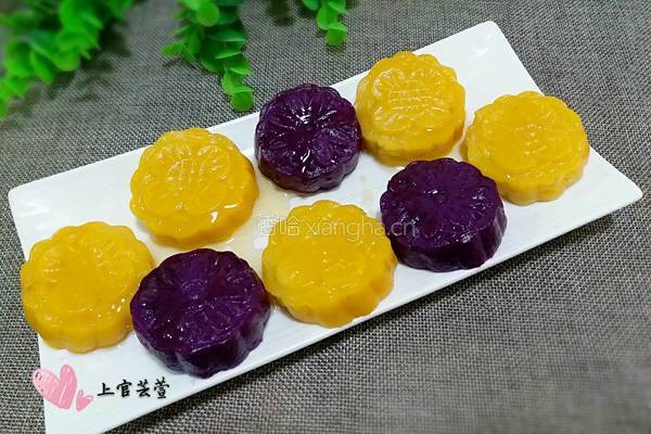 椰香双色薯饼的做法图解10