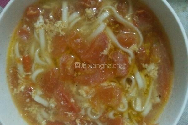 番茄煎蛋面的做法图解5