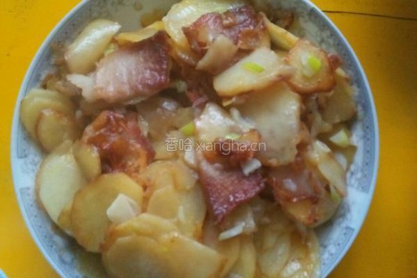 回锅肉土豆片的做法图解3