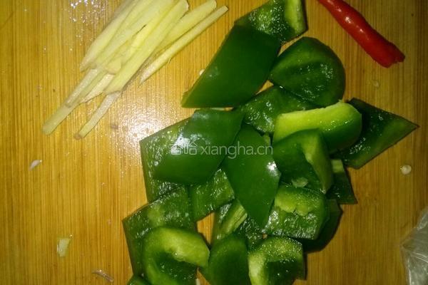 青椒炒章鱼的做法图解5
