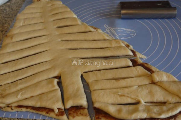 圣诞树面包的做法图解8