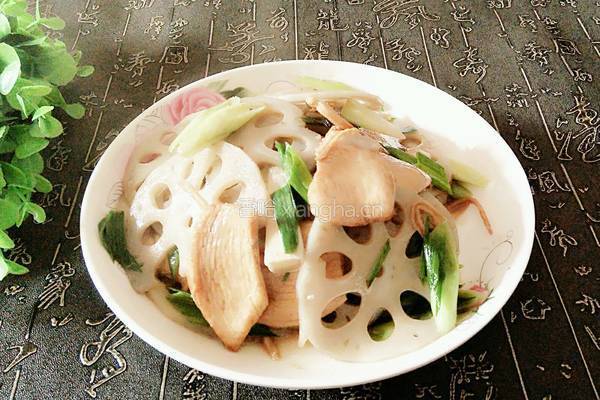 家常炒藕片