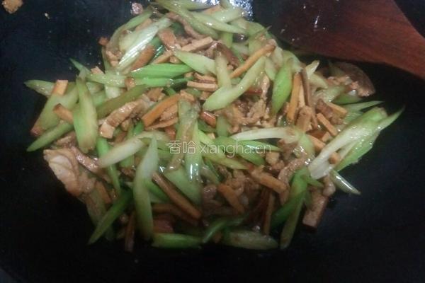 肉丝熏干芹菜的做法图解12