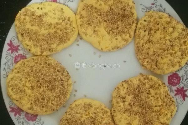 南瓜芝麻饼的做法图解10